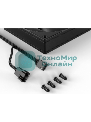 Вентилятор для корпуса ID-Cooling AS-120-K черный, 120 мм, 2000 об/мин, 27.2 дБ, 4 pin