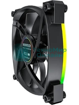 Вентилятор для корпуса Montech AX120 ARGb 120х120x25 черный 4-pin 27дБ (AX120 PWM BLACK) Ret