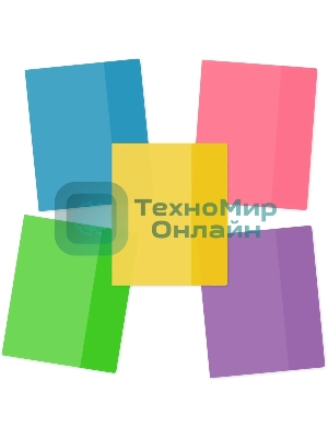 Обложка Silwerhof 2026956 Цветные для тетради (набор 10шт) ПВХ 130мкм матовая прозр. 210x350мм