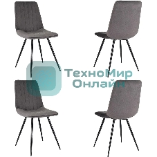 Стул для дома Бюрократ CH-K6_4 комплект 4 шт Holland 18 металл черный на ножках