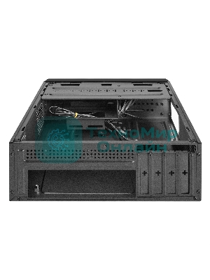 Компьютерный корпус Desktop ExeGate MI-208U2-M400 (mini-ITX/mATX, БП M400 с вент. 8см, 1хUSB+2хUSB 3.0, аудио, черный)
