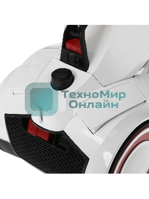 Пылесос Starwind SCV2082 белый/красный/черный, 350/2000 Вт, уборка сухая, пылесборник контейнер 3.5 л