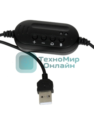Гарнитура Ritmix RH-533 USB чёрный, проводная, USB