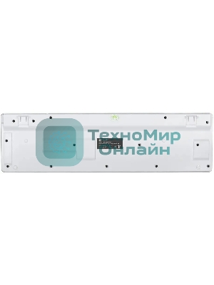 Клавиатура проводная Oklick 420MRL 1091227, USB, белый