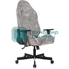 Кресло Бюрократ Knight N1 Fabric серый, ткань, 120 кг, механизм качания