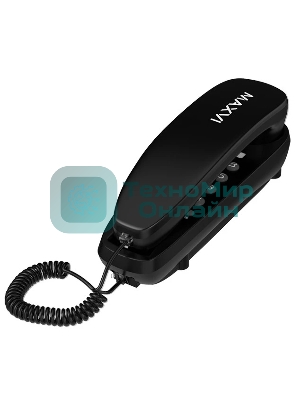 Телефон проводной Maxvi CS-01 черный