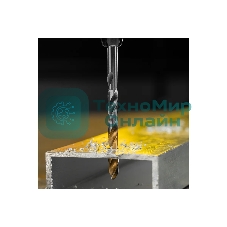 Сверло спиральное по металлу Denzel 5,5 x 93мм, Р6М5, Golden Tip