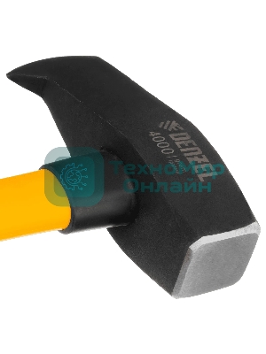 Колун-кувалда Denzel 4000 г, кованая, фибергласовая рукоятка c TPR покрытием, 880 мм