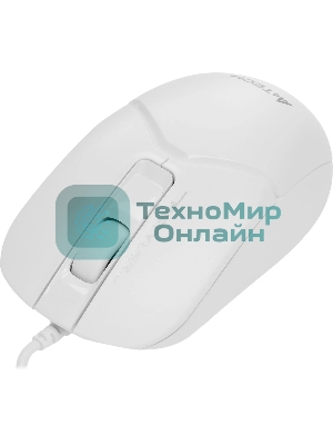 Мышь проводная A4Tech Fstyler FM12S белый, 1200 dpi, USB, кнопки - 3