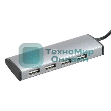 USB-концентратор Digma HUB-4U2.0-UC-DS, USB-C, USB 2.0 4 порта, USB