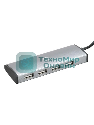 USB-концентратор Digma HUB-4U2.0-UC-DS, USB-C, USB 2.0 4 порта, USB