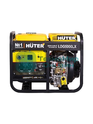 Электрогенератор дизельный Huter LDG 5000LX, 3.3 кВт, 82 дБ, 79 кг