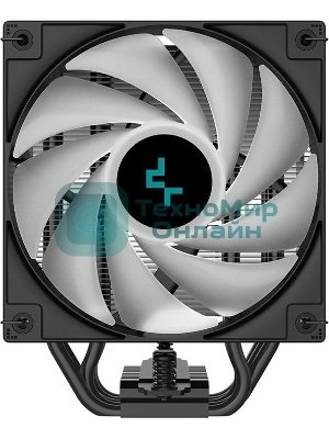 Кулер для процессора DEEPCOOL AG500 BK ARGb черный, 120 мм, алюминий/медь, 1850 об/мин, 29.4 дБ, 4 pin, 240 Вт, 155 мм