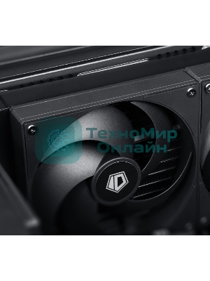 Вентилятор для корпуса ID-Cooling AS-120-K черный, 120 мм, 2000 об/мин, 27.2 дБ, 4 pin