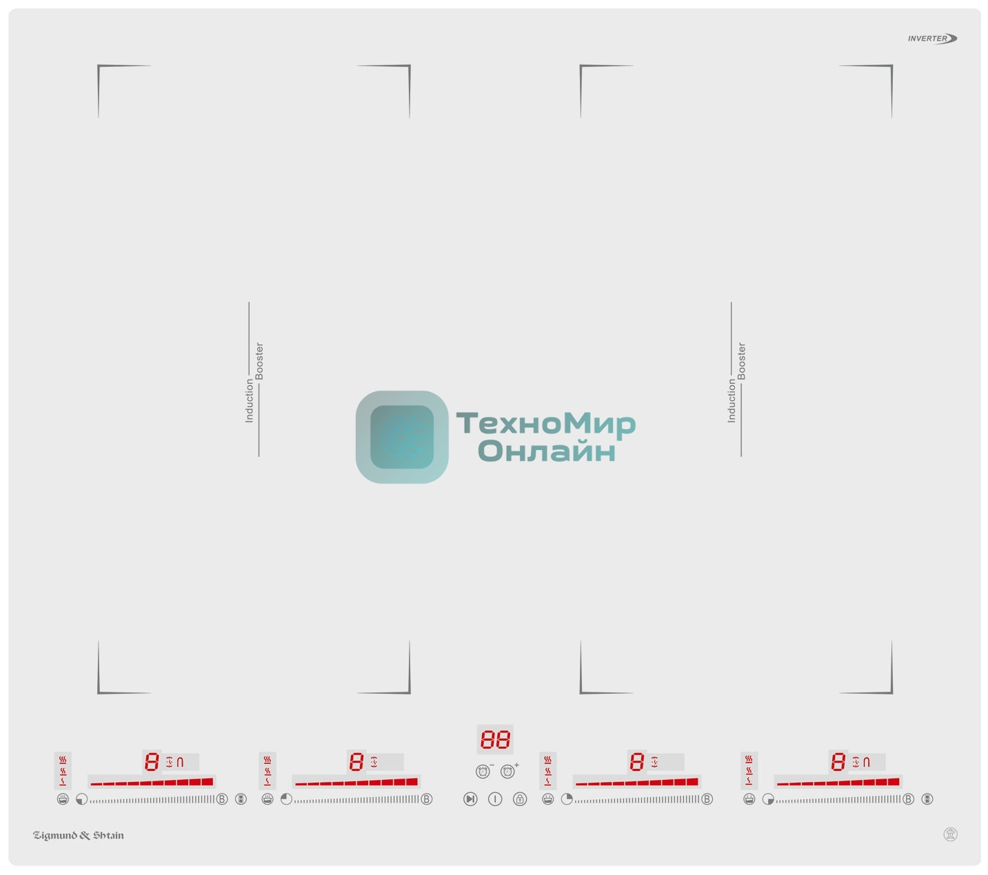 Индукционная варочная панель Zigmund & Shtain CI 29.6 W белый
