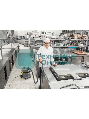 Пылесос строительный Karcher NT 22/1 Ap Te серый, 1300 Вт, уборка сухая/влажная, пылесборник мешок/контейнер, 22 л