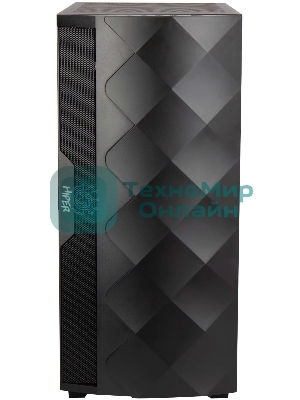 Компьютерный корпус Hiper DCB черный без БП ATX 1x120mm 1x140mm 1xUSB2.0 1xUSB3.0 audio bott PSU