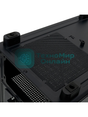 Компьютерный корпус HSPD F710, Panoramic Mid Tower, черный, TG, 0.5 SPCC, 3x120мм ARGb E-ATX, ATX, mATX, mITX 185/395/270мм 2x2.5