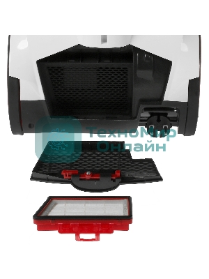 Пылесос Starwind SCV2082 белый/красный/черный, 350/2000 Вт, уборка сухая, пылесборник контейнер 3.5 л