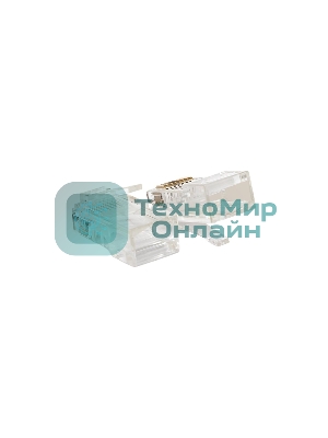 Коннектор RJ-45 TERACOM PRO неэкранированный 8P8C 30мкд Cat.5E универсальный (упак. 10 шт)