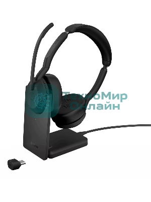 Гарнитура Jabra Evolve2 55 чёрный, беспроводная, Bluetooth, до 18 ч