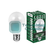 Лампа светодиодная SAFFIT SBA6012 (55009) 12Вт Е27 дневной