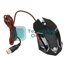 Мышь проводная Nakatomi MOG-20U черный, 2400 dpi, USB, кнопки - 6