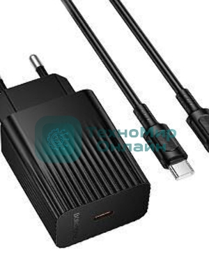Сетевое зарядное устройство BOROFONE (6941991122859) BAS75Aaa 1Type-C 3.0A PD30W для Type-C Type-C черный