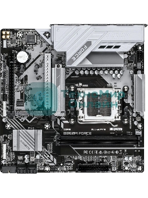 Материнская плата Gigabyte B850M FORCE, AM5, AMD B850, 2xDDR5, 4xSATA, 3xM.2, 1xPCIe 5.0 x16, 1xPCIe 4.0 x4, 1xHDMI, 1xDP, 1x2.5Gb LAN, 1xUSB-C 5Gbps, 1xUSB-A 10Gbps, 2xUSB-A 5Gbps, 2xUSB-A 2.0, 3x3.5 мм, 7.1, mATX