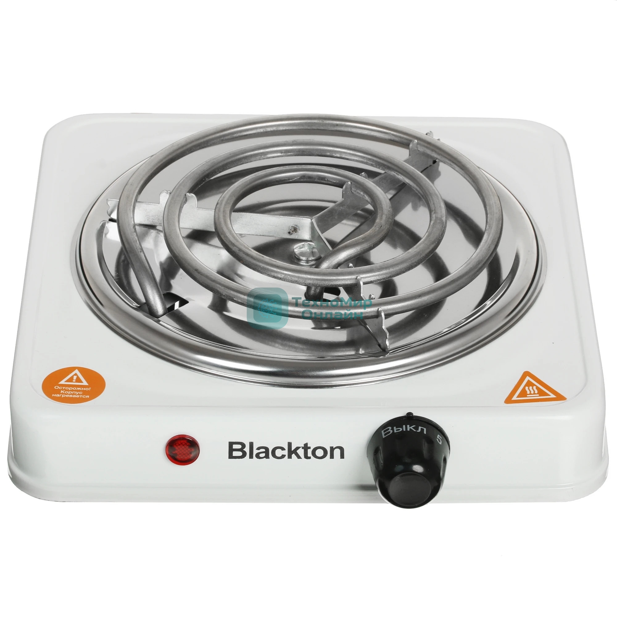 Плита настольная электрическая Blackton Bt HP101W белый, количество конфорок 1шт