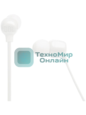 Беспроводные наушники JBL Tune 135BT белый, внутриканальные (с шейным ободом), Bluetooth, до 16 ч