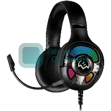 Гарнитура Sven AP-U1100MV чёрный, проводная, USB, подсветка