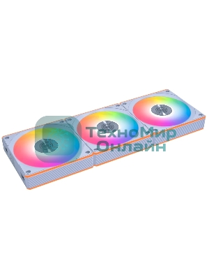 Вентилятор для корпуса Lian-Li Uni Fan CL Wireless 120 ARGB 124х120x28 белый 4-pin 29.8дБ (упак.:3шт) (G99.12CL1W3W.R0) Ret
