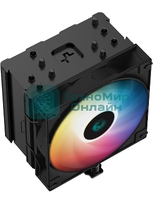 Кулер для процессора DEEPCOOL AG500 BK ARGb черный, 120 мм, алюминий/медь, 1850 об/мин, 29.4 дБ, 4 pin, 240 Вт, 155 мм
