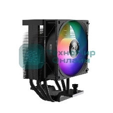 Кулер для процессора PCCooler R300 ARGB BK черный 92мм алюминий+медь 2200rpm 30db 4-pin 150W 133мм