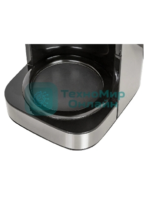 Кофеварка капельная Pioneer CM052D серебристый/черный, исп. кофе - молотый, 1.5 л, 900 Вт