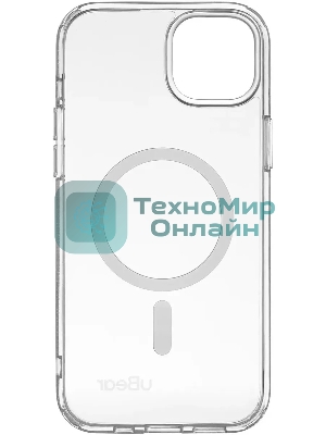 Чехол (клип-кейс) uBear для Apple iPhone 15 Plus Real Mag Case with MagSafe прозрачный (CS254TT67RL-I23M)