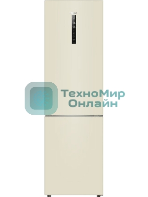 Холодильник Haier C2F637CCGU1 бежевый, двухкамерный, 278/108л, морозилка снизу, No Frost