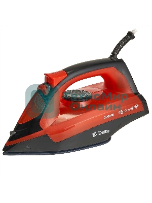 Утюг Delta DL-755 черный/оранжевый, 2200 Вт, 23 г/мин, 125 г/мин, 250 мл