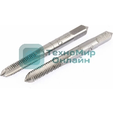 Метчик ручной Сибртех М6 х 1,0 мм, комплект из 2 шт.