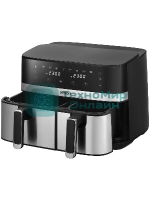 Аэрогриль Kitfort КТ-2261 черный, 2700 Вт, 8.2 л, сенсор, 8 программ