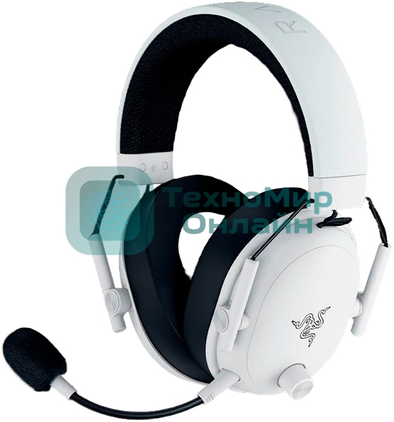 Гарнитура Razer BlackShark V3 белый, беспроводная + проводная, радиоканал, до 70 ч