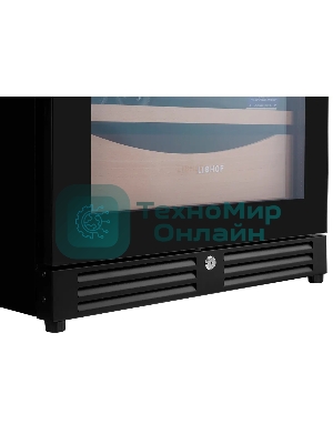 Винный шкаф Libhof SMD-110 черный, 318 л, 2 отсека, 110 бут., класс A