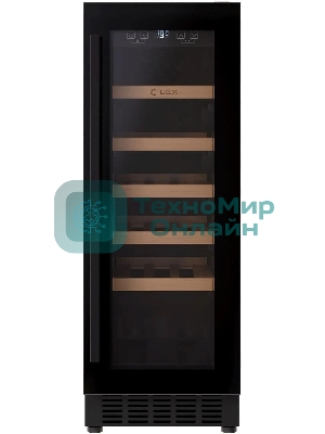 Винный шкаф LEX LWD3020BL черный, 56 л, 1 отсек, 20 бут.