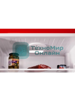 Холодильник Nordfrost NRB 162NF R красный двухкамерный 205/105 л морозилка снизу