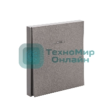 Выключатель Kranz STRONG 1 кл проходной (переключатель) с подсветкой 10А с/у графит