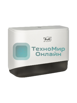 Диспенсер бумажных полотенец Puff-5140 белый, с замком, ABS-пластик
