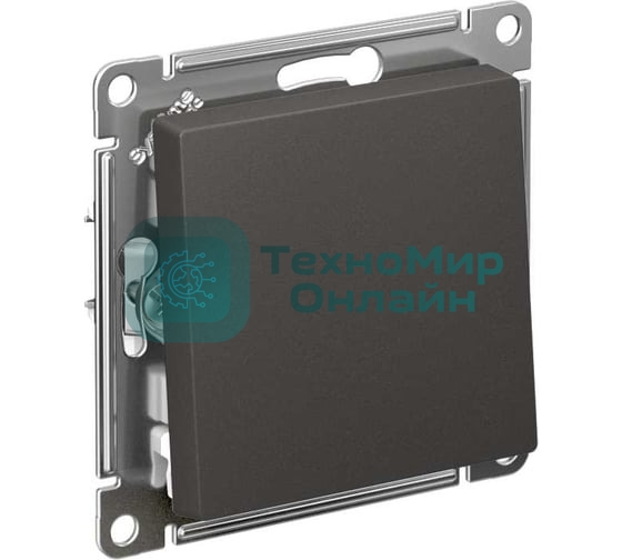 Выключатель 1-кл. AtlasDesign сх.1 10АХ механизм базальт SE