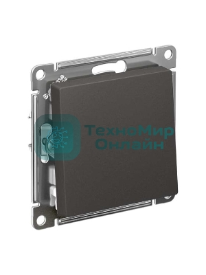 Выключатель 1-кл. AtlasDesign сх.1 10АХ механизм базальт SE