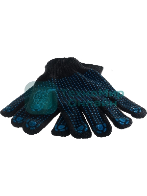 Перчатки трикотажные Сибртех, акрил, с ПВХ точкой, 7 класс